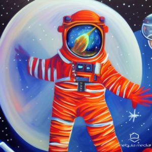 Holiday Astronaut Art 12